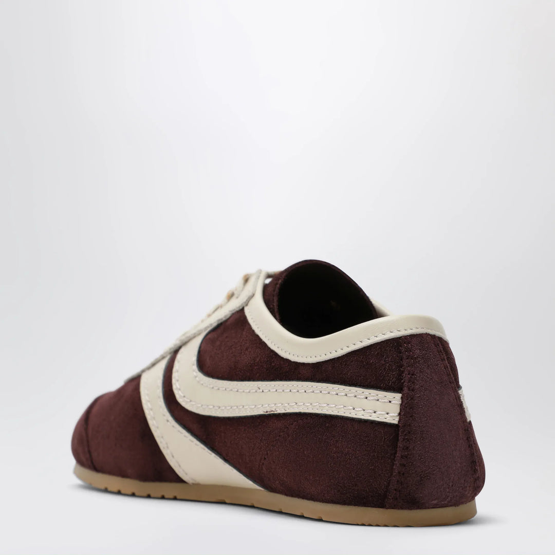 Dries Van Noten - Dark purple/beige suede sneakers Brand Shoes