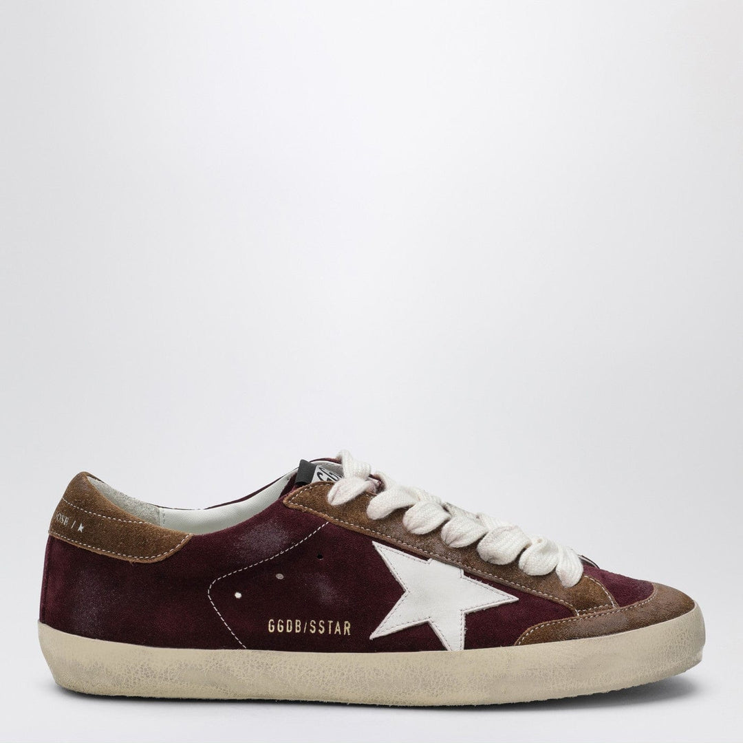 Shoes Golden Goose - Bordeaux/white/brown Super Star sneaker Brand