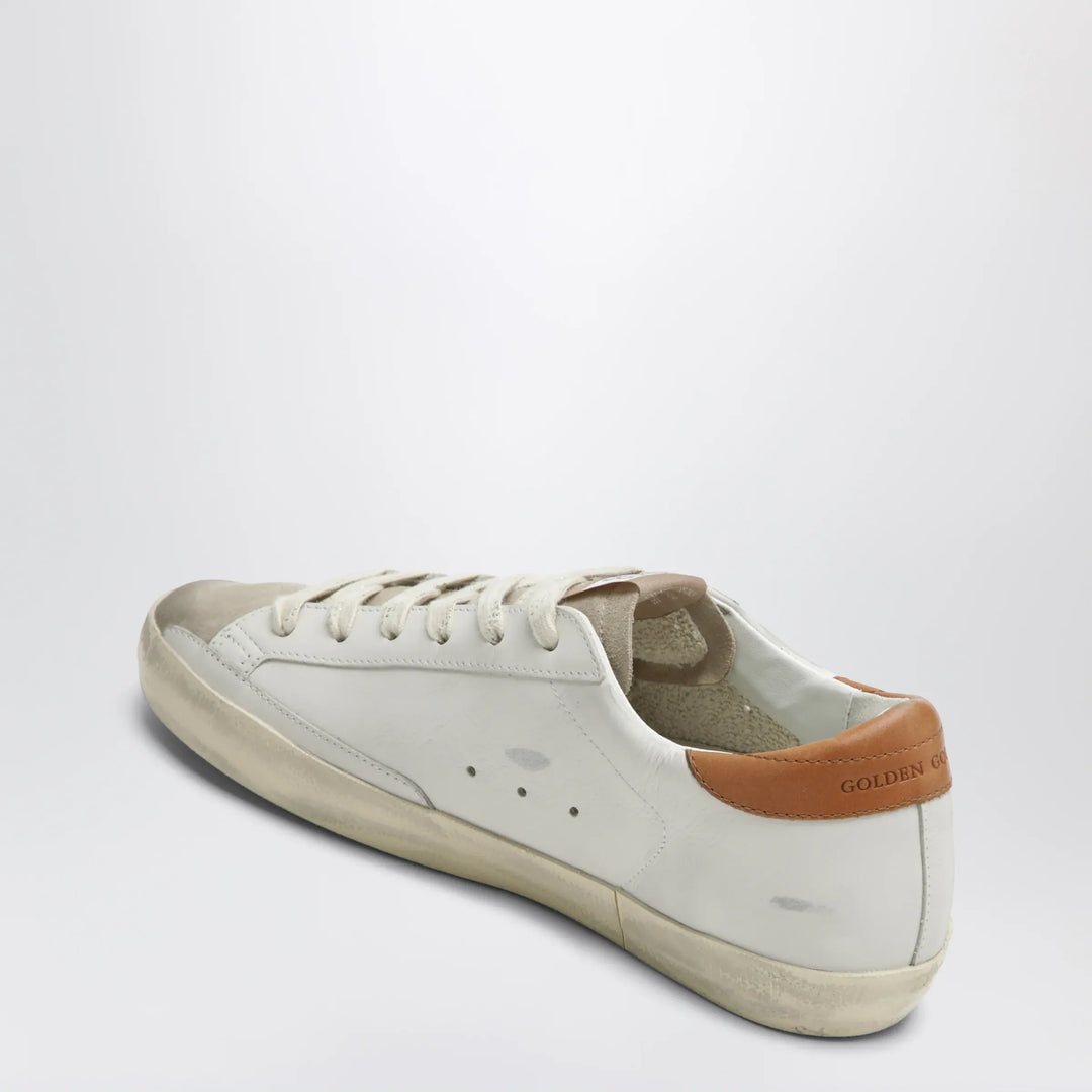 Golden Goose - Super-Star sneakers in white/beige with glitter star Brand Shoes