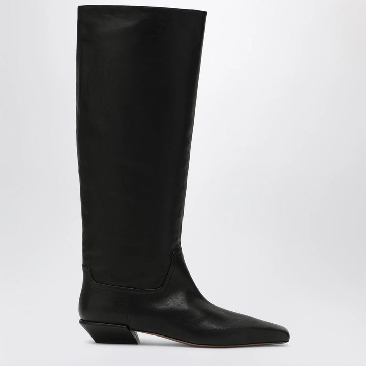 Paris Texas - Bettina Boot 25 calfskin leather boots in black Brand Shoes 36 IT