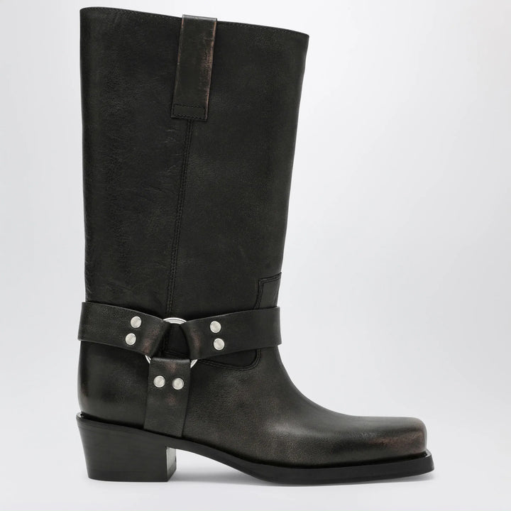 Paris Texas - Black Roxy boot in brushed leather Brand Shoes 36 IT