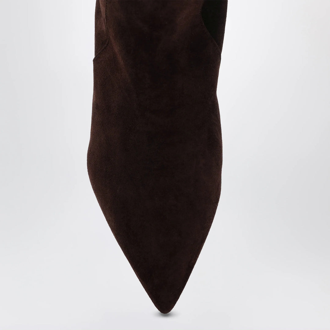 Paris Texas - Chocolate suede pointed-toe boots Brand Shoes