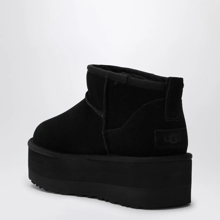 UGG - Classic Ultra Mini black boot with platform Brand Shoes 10 US