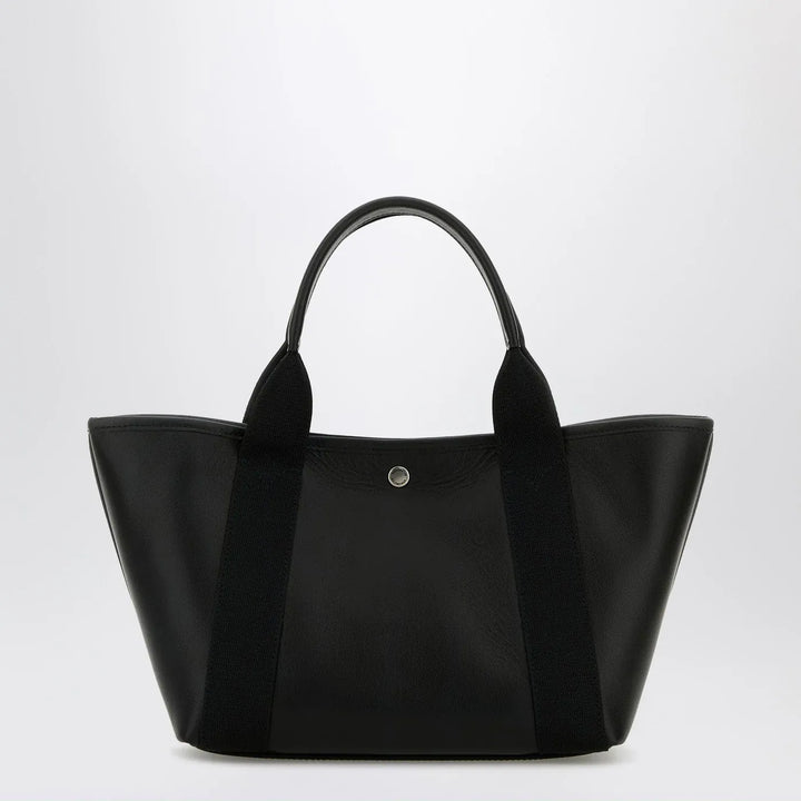 Balenciaga - Biarritz shopping bag in black leather Brand Shopper Bag TU