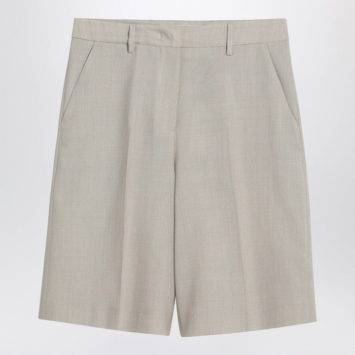 Shorts 40  IT Golden Goose - Beige mélange wool-blend bermuda Brand