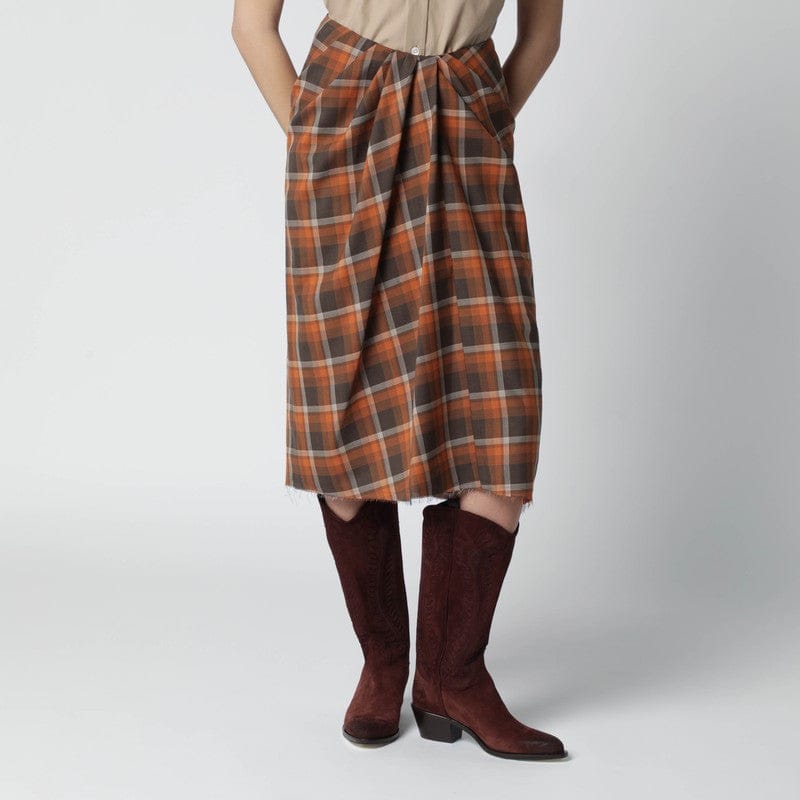 Skirts 6397 - Draped tartan skirt - S Brand