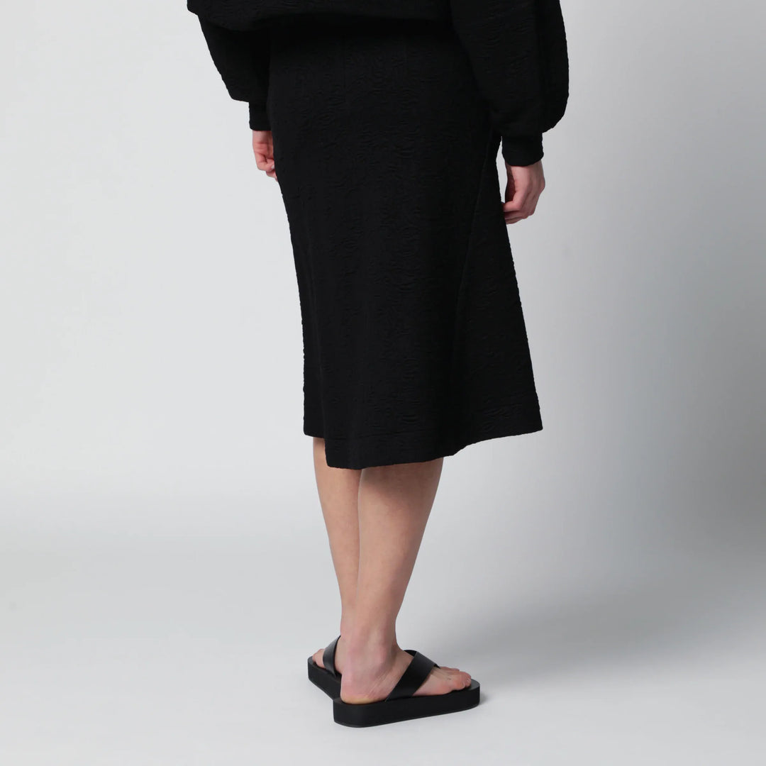Dries Van Noten - Black viscose-blend skirt Brand Skirts