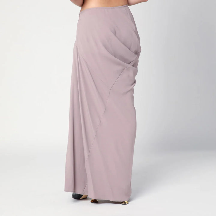 Dries Van Noten - Pink long draped skirt Brand Skirts 36  FR