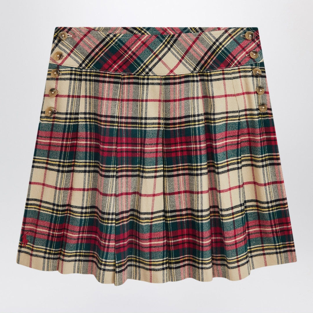 Skirts 4 Polo Ralph Lauren - Cream/red cotton twill tartan skirt Brand