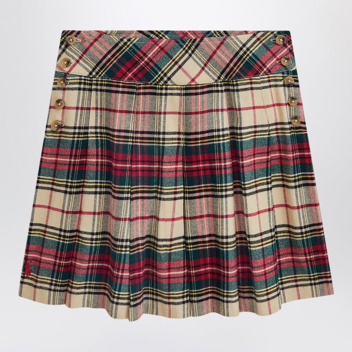 Skirts 4 Polo Ralph Lauren - Cream/red cotton twill tartan skirt Brand