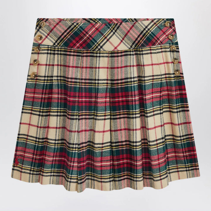 Polo Ralph Lauren - Cream/red cotton twill tartan skirt Brand Skirts 4