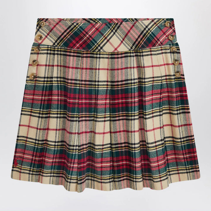 Polo Ralph Lauren - Cream/red cotton twill tartan skirt Brand Skirts 7