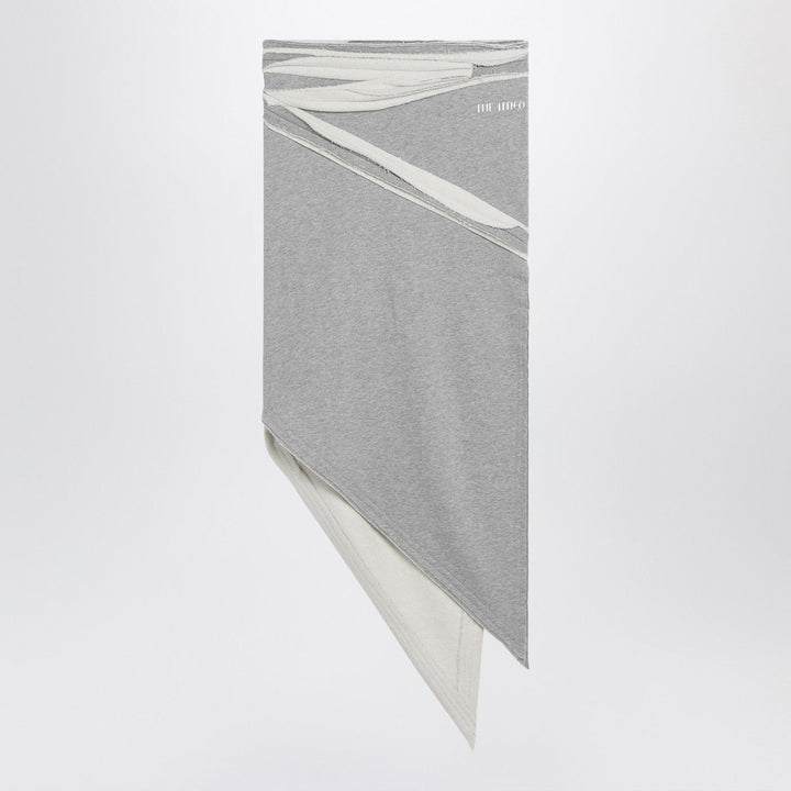 Skirts The Attico - Asymmetric grey mélange cotton skirt Brand