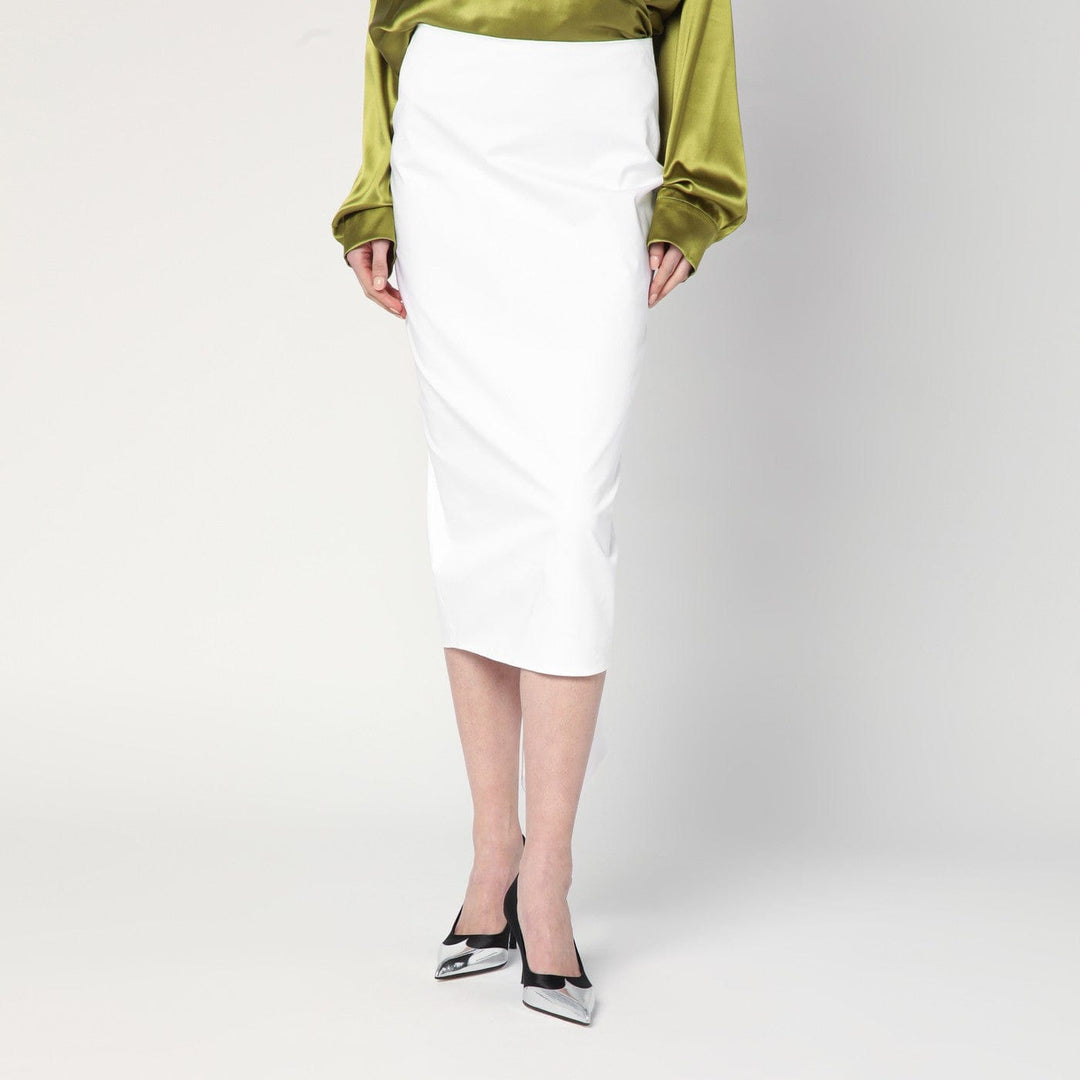 Skirts 44  IT TheLatest - White cotton midi skirt Brand