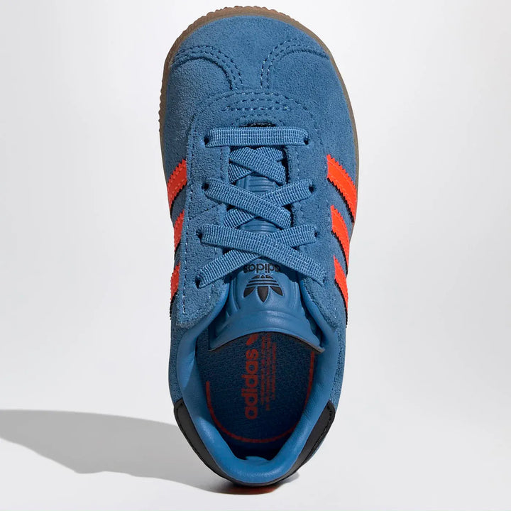 adidas Originals - Gazelle Focus Blue/Solar Orange Sneakers with elasticated laces Brand Sneakers 22
