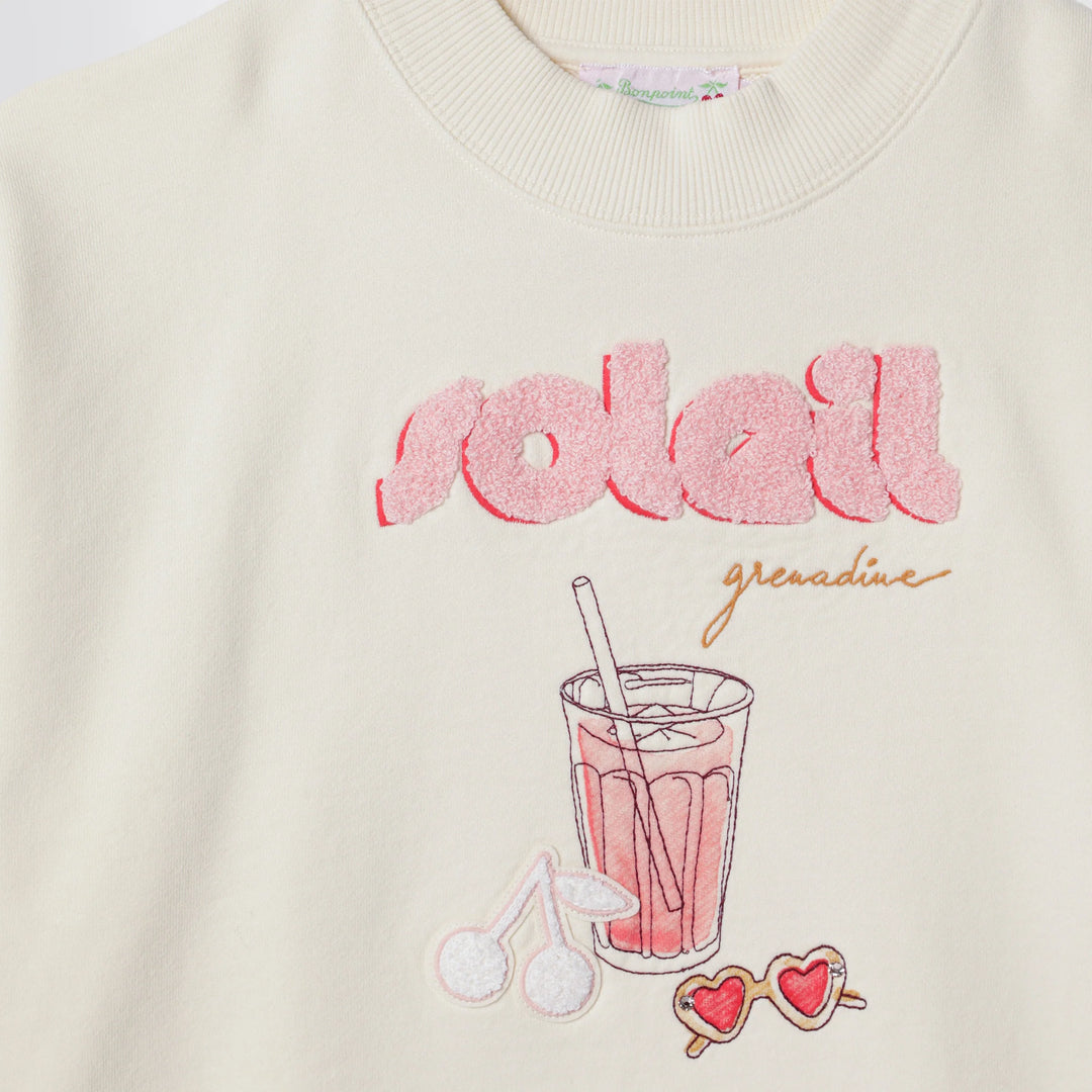 Bonpoint - Écru cotton sweatshirt Brand Sweatshirt