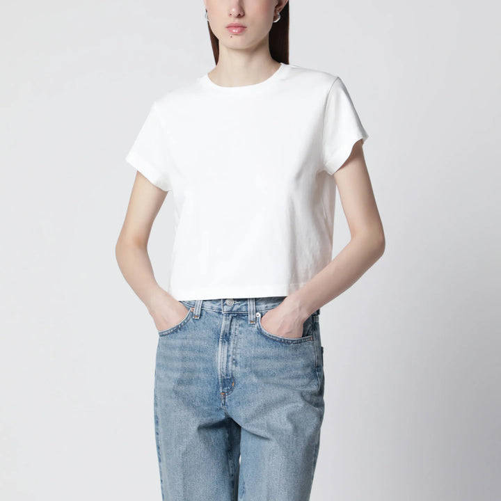 AGOLDE - White cotton crew-neck T-shirt Brand T-Shirt M