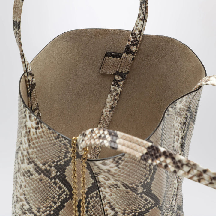 Chloé - Large Chloé Spin tote bag in python-effect leather Brand Tote Bag U