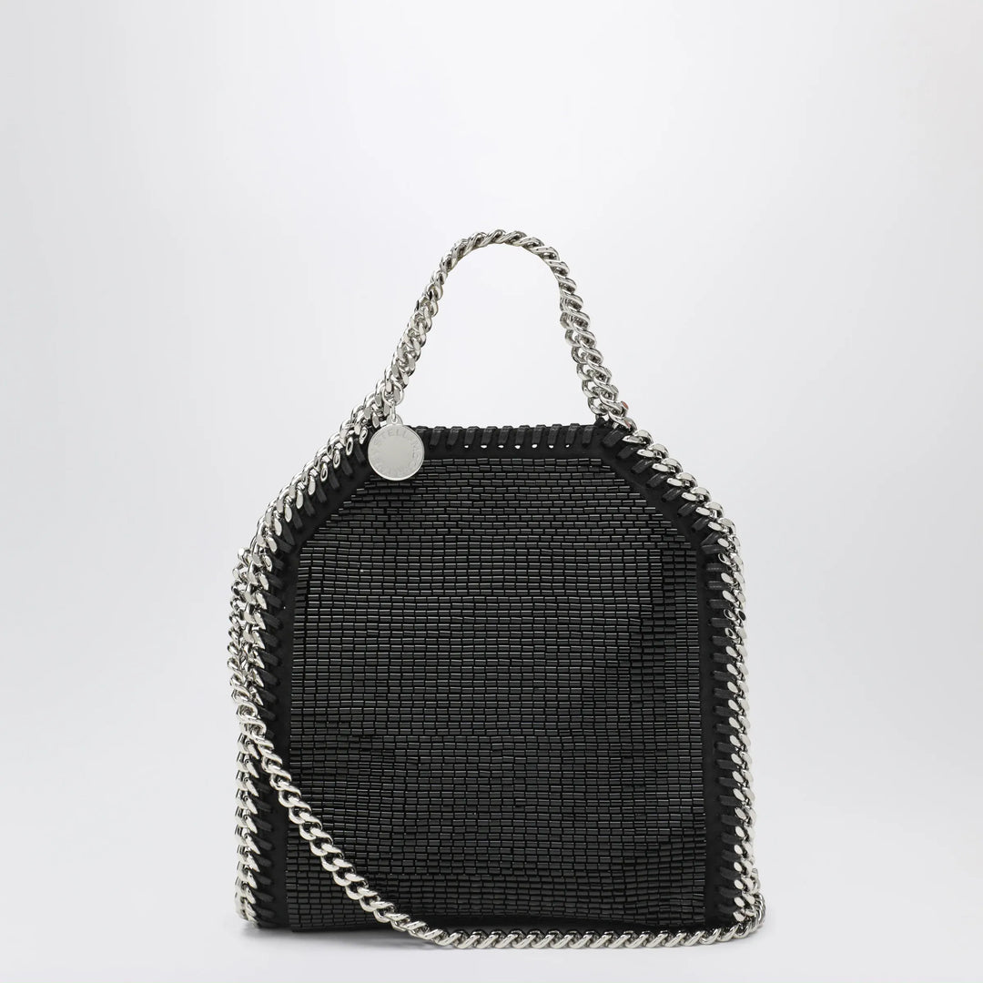Stella McCartney - Falabella micro tote bag in black crystal mesh Brand Tote Bag U