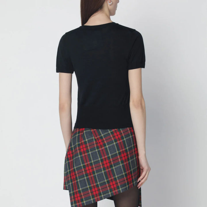Vivienne Westwood - Black Bea wool and silk top Brand M