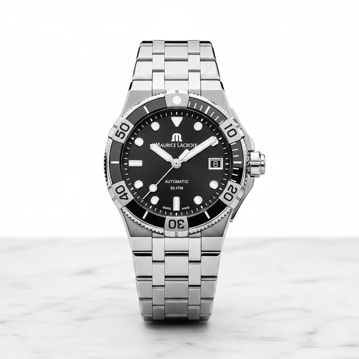 Maurice Lacroix Swiss-made Aikon Venturer 38mm Black/Steel Watch Brand Watch