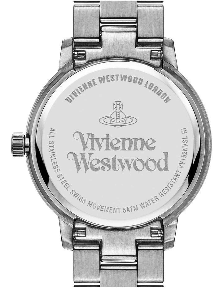 Vivienne Westwood Watch Vivienne Westwood Bloomsbury Watch Blue Dial Stainless Steel Silver Women's Designer I Vivienne Westwood Bloomsbury Watch Blue Stainless Steel Brand