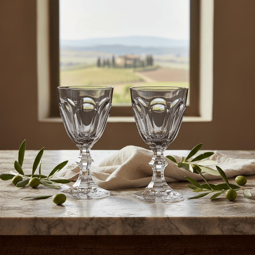 Mario Luca Giusti Dolce Vita Set of 2 Water Glass Grey Brand Water Glass